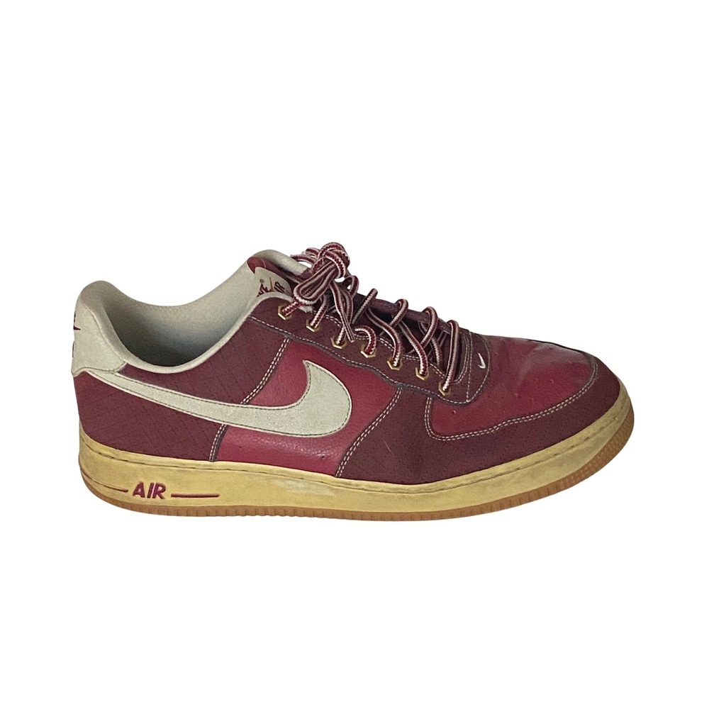 Nike Air Force‎ 1 Low Quilted Burgundy Team Red Mens 13 488298-625